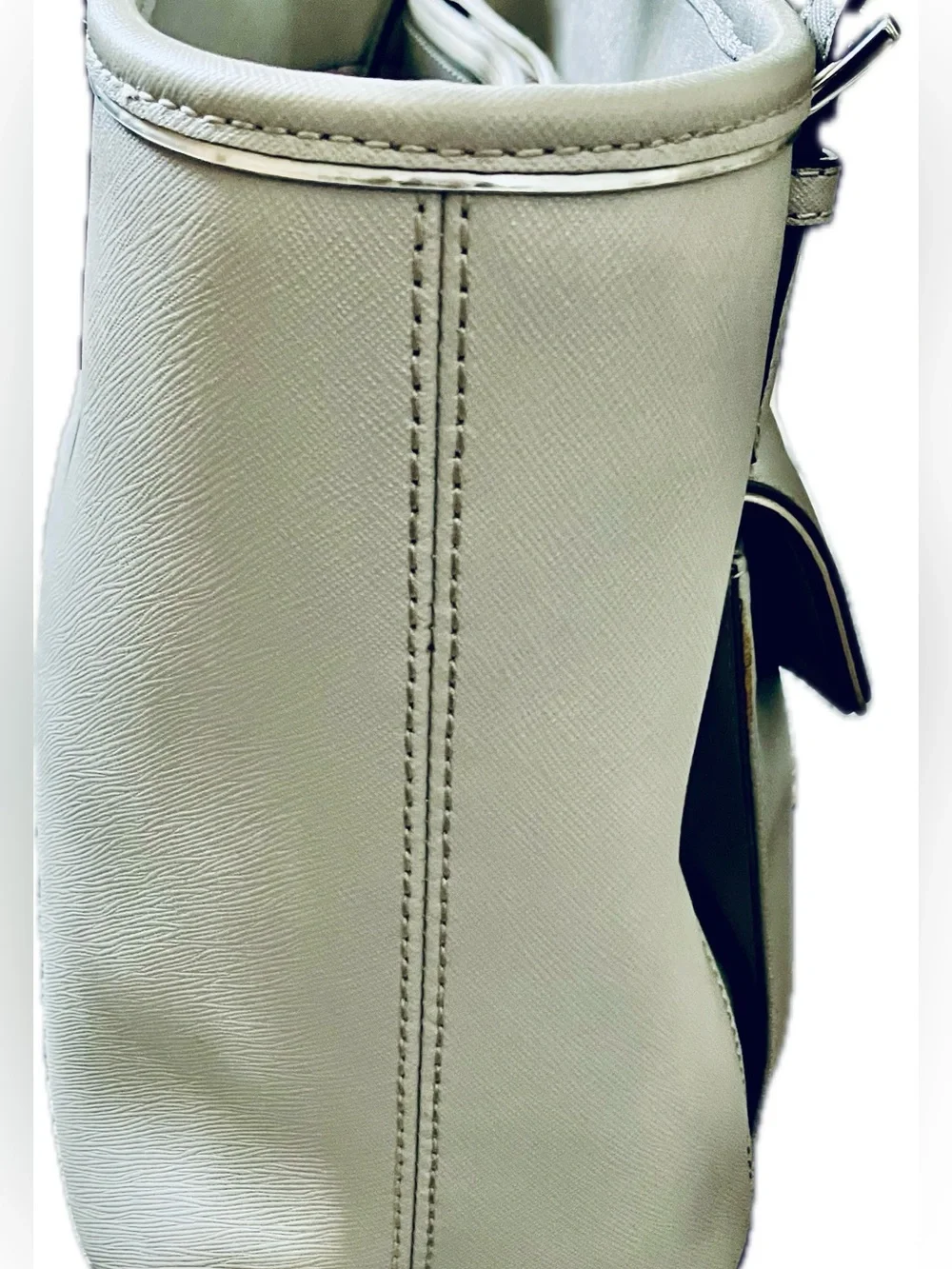 Michael Kors Grey Satchel with Front Pocket